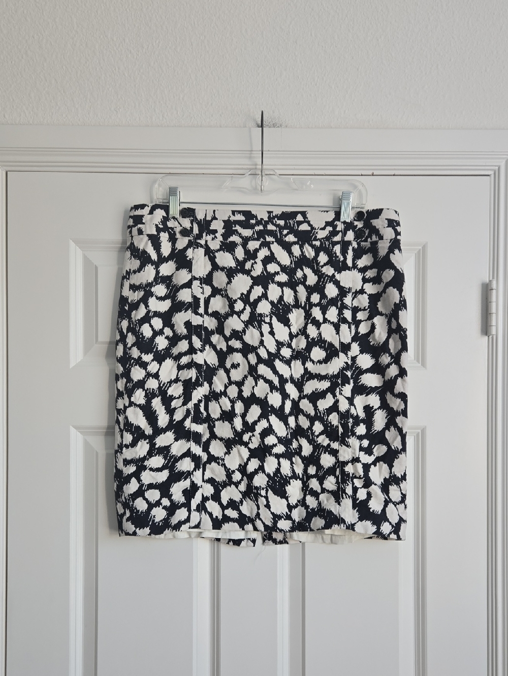 Black & White Printed Mini Skirt